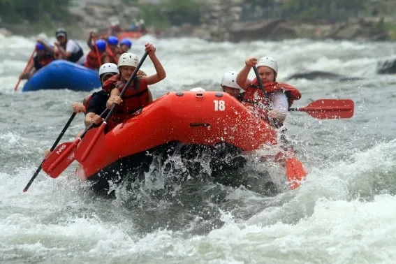 white water rafting