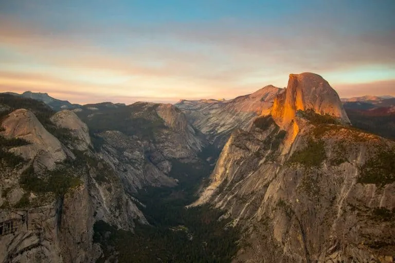 View of Half Dome and the Valley from Glacier Point