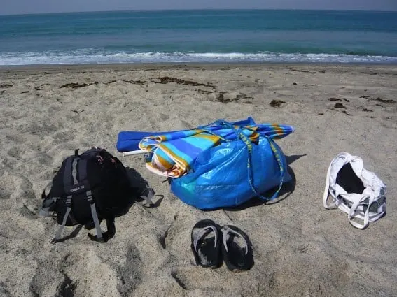 Beach Bag and contents