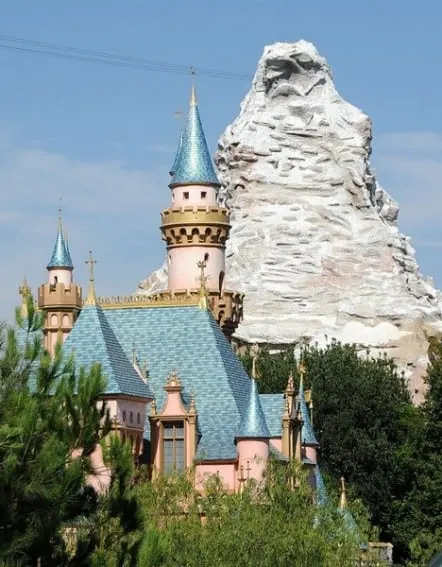 Sleeping Beauty's Castle and the Matterhorn