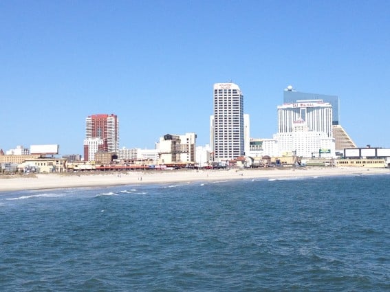 Atlantic City with Kids - Skyline from the ocean