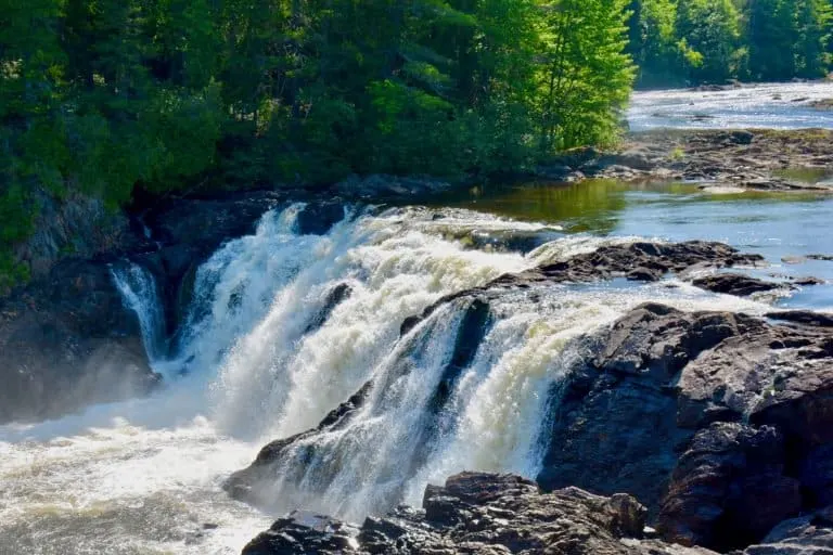 Grand Falls in Kennebec Valley is a wonderful stop on your Maine Road trip