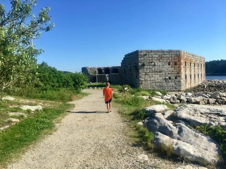 Fort Popham State Historic Site is one of the great places to visit in Maine with kids 