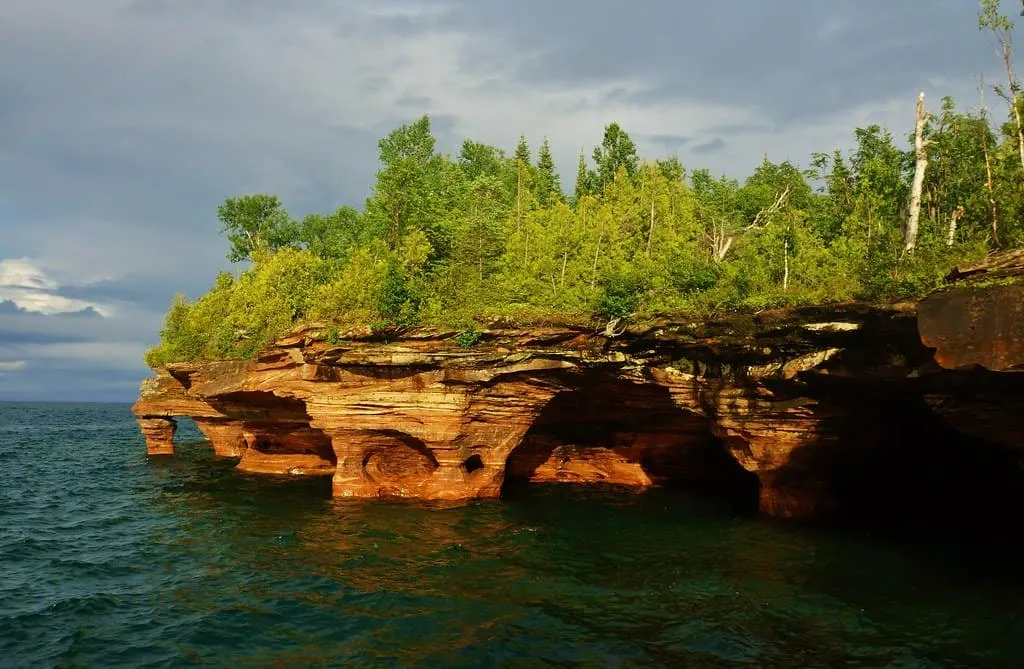 apostle islands are one of the best places to visit in Wisconsin