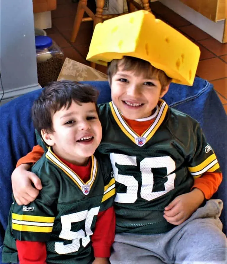 things to do in Wisconsin with kids include becoming a cheesehead