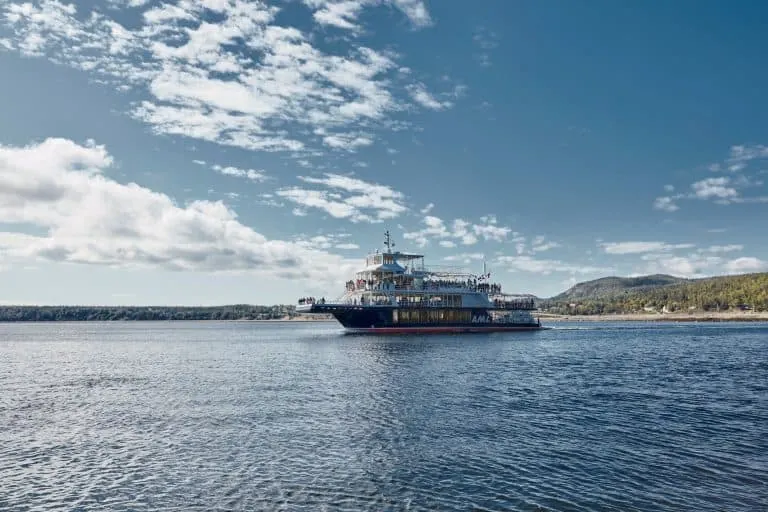 Whale watching in the St Lawrence River