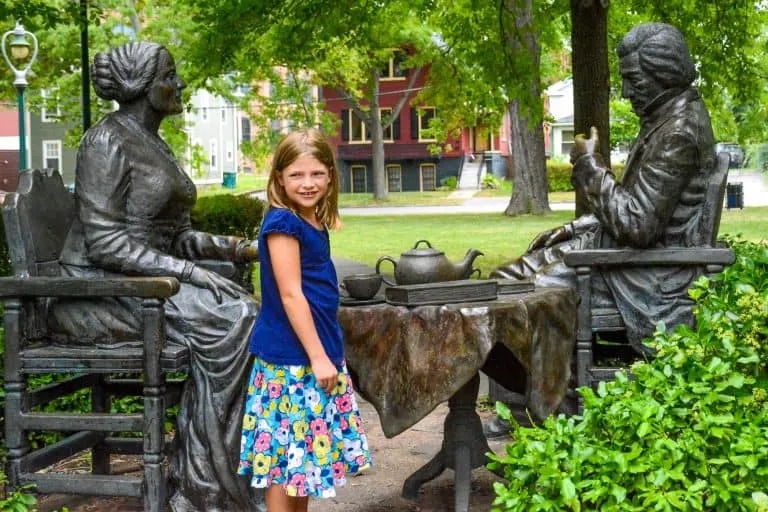 things to do in New York State with kids include visiting Susan B Anthony's House