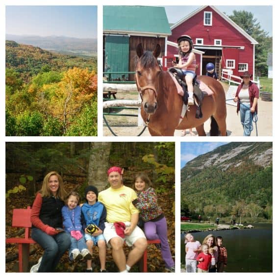 Family Fun during autumn in the White Mountains, New Hampshire