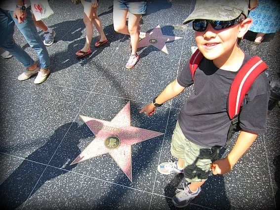 Kid friendly Hollywood: Walk of Fame