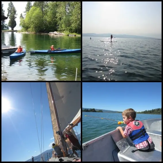 Waterfront Flathead Lake Lodge Collage