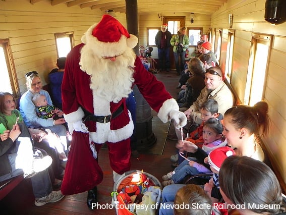 Carson City Nevada State Railroad Museum – Santa Train Carson City Christmas