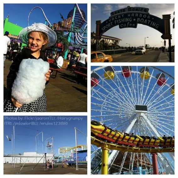 Santa Monica Pier Family Vacation Collage things to do with kids in Santa Monica