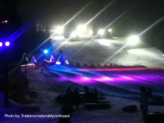 Cosmic Tubing Mt. Hood Snow Play with Kids