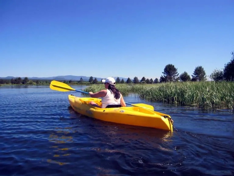 fun things to do in Oregon include kayaking near Bend.