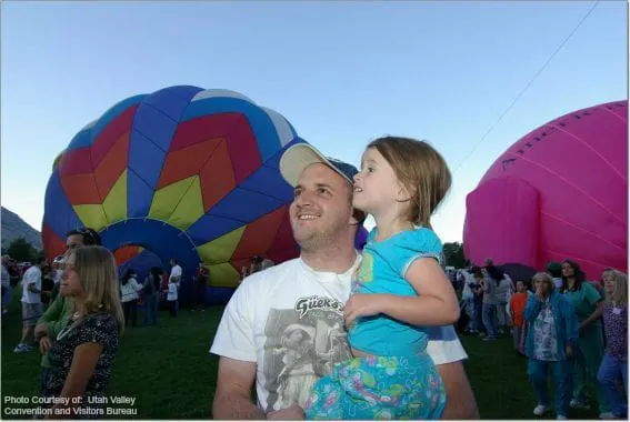 Provo Balloon Fest Photo Courtesy of: Utah Valley Convention and Visitors Bureau