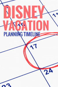 Disney World Vacation Planning Guide and timeline