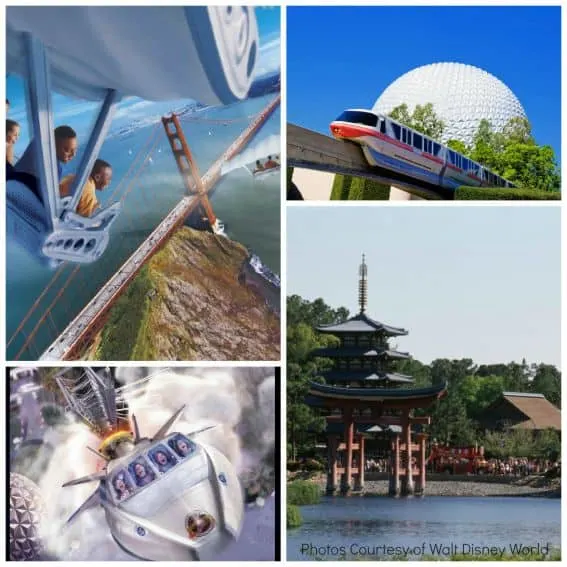 Walt Disney World Epcot Collage