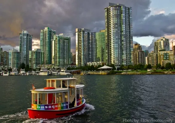 Vancouver BC with kids Aquabus