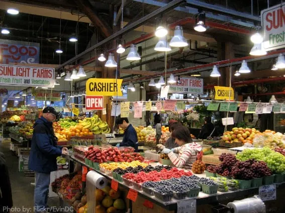 Vancouver BC with kids Granville Market