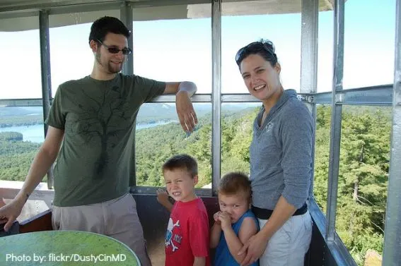 Camping without a tent: fire tower camping Photo by: flickr/DustyCinMD