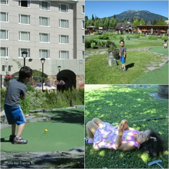 Kid-friendly mini golf in Whistler, BC Photo by: Trekaroo/Carrie Yu