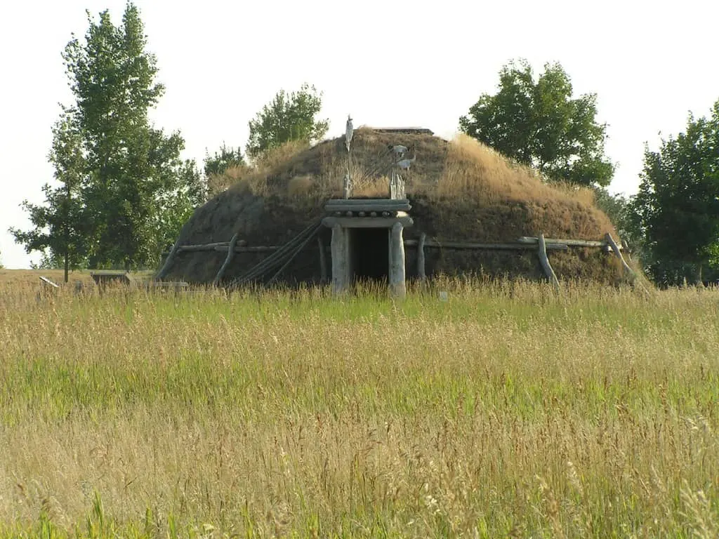 knife river indian village photo