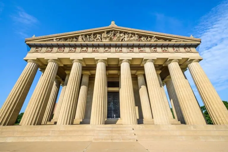 Tennessee Vacations for Families 2025- 50 Great Things to do in Tennessee with Kids 18 Parthenon in Nashville