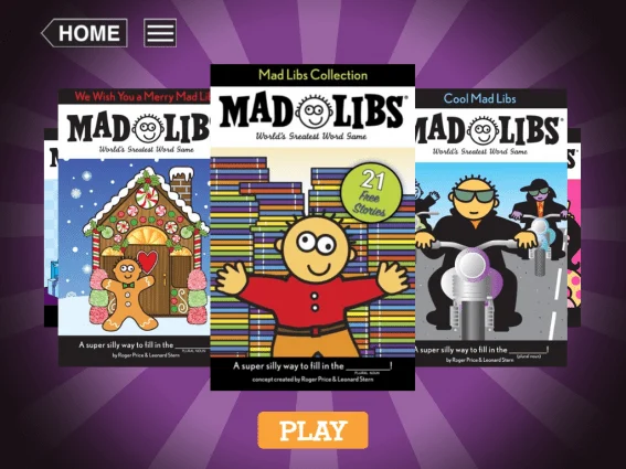 Mad Libs kids apps