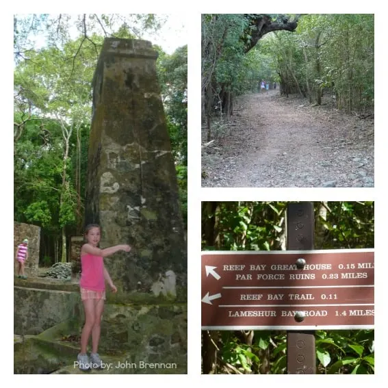 Family hiking Virgin islands national park