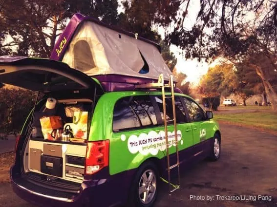 Roadtrip to Kern River Campground in a Jucy Campervan 
