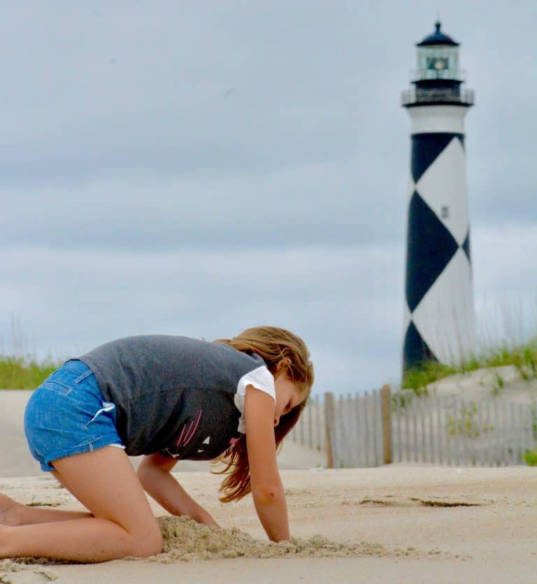 Places to go in North Carolina with kids Cape Lookout Lighthouse