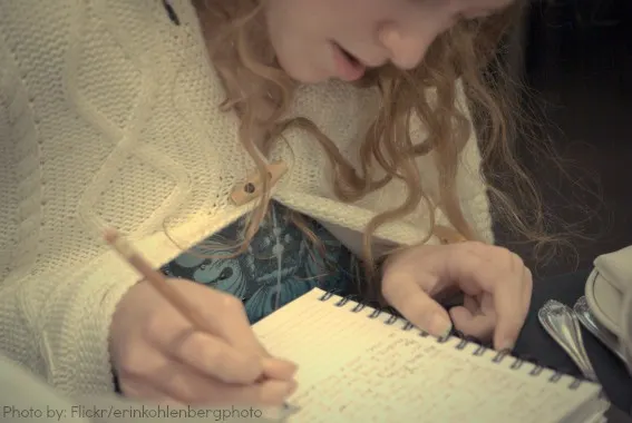 Writing in the Journal Photo by:Flickr/erinkohlenbergphoto