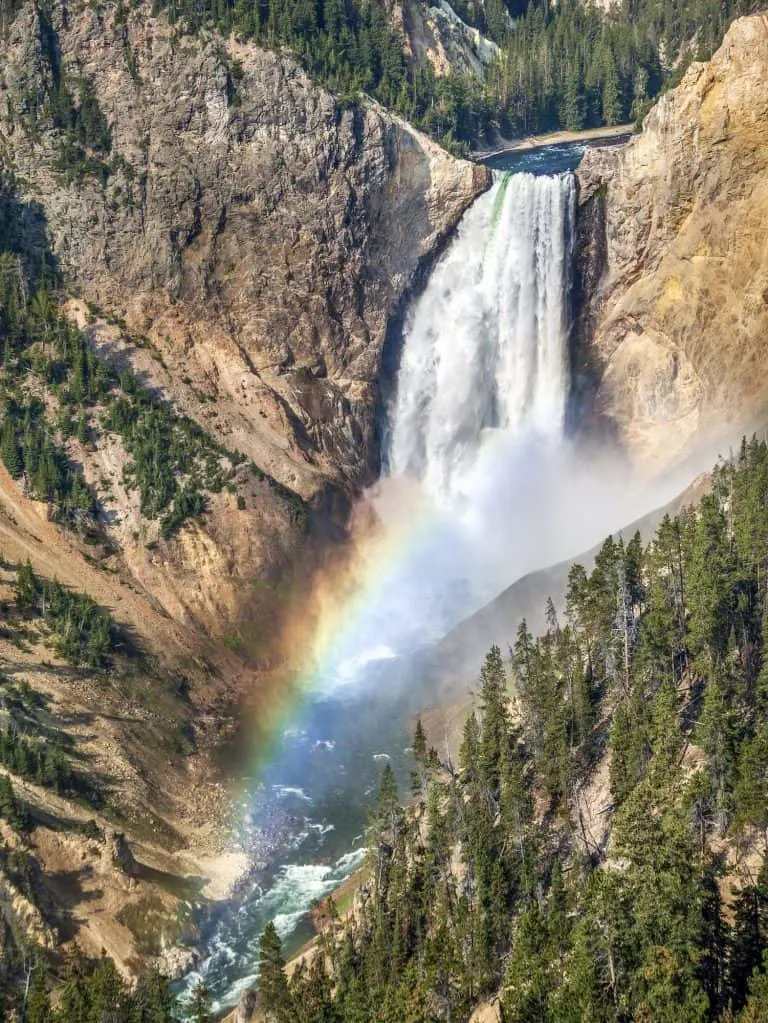 Yellowstone falls are some of the best waterfalls in the US