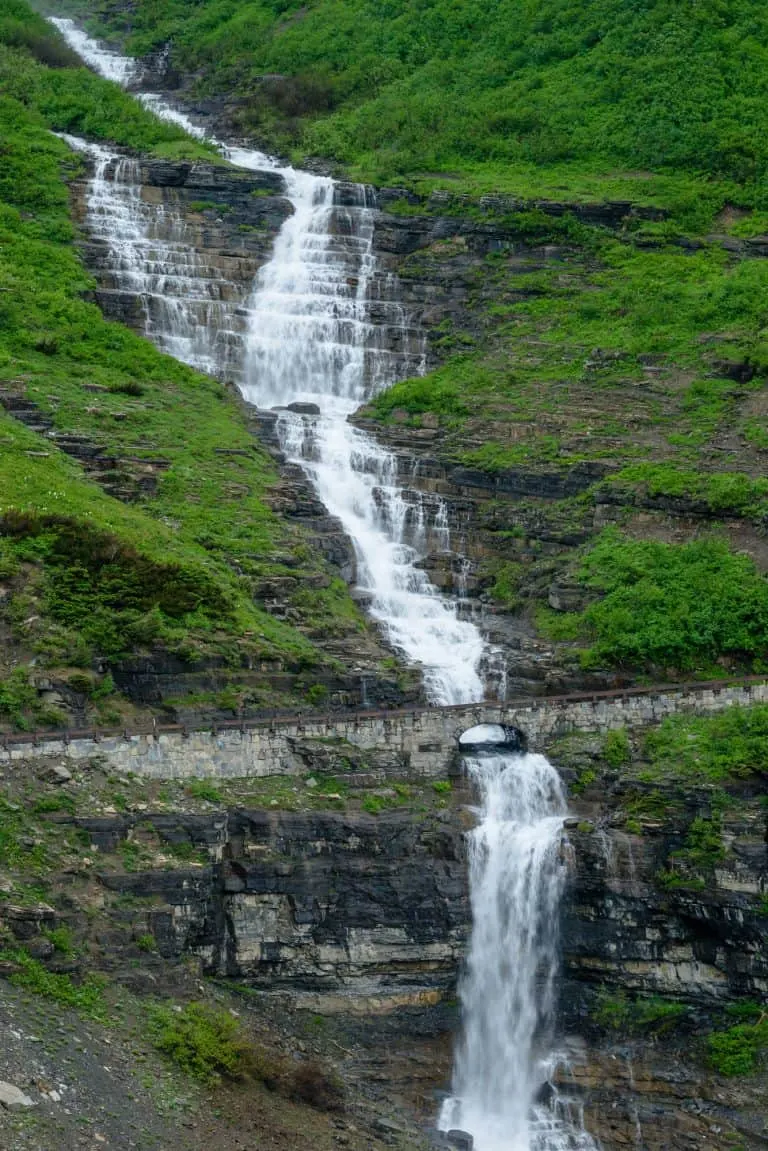 Waterfalls on Going to the Sun Road