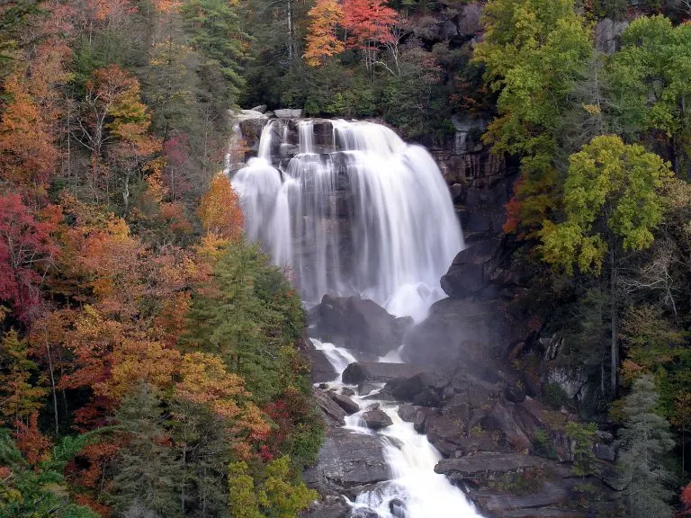 Whitewater Falls in North Carolina is one of the best waterfalls in the US