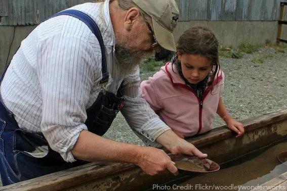 gold mine panning