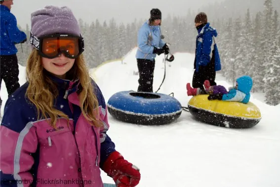 fun things to do in the snow: Tubing