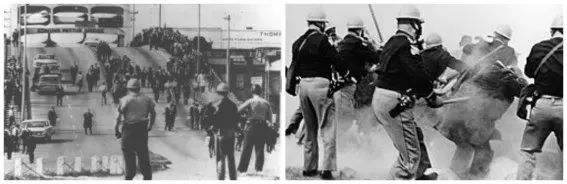 Bloody Sunday collage