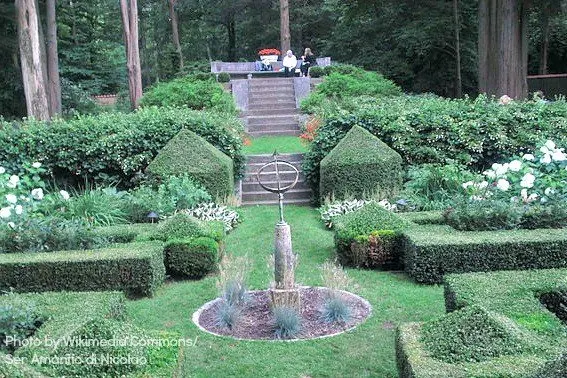 Exploring Music with Kids -Caramoor formal garden