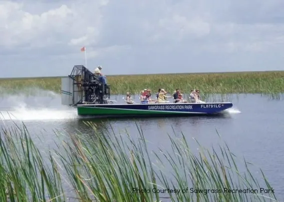 Sawgrass Recreation Park airboat tours are one of the best things to do in Fort Lauderdale with kids