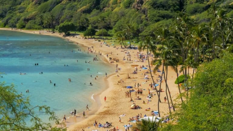 The best place to snorkel in Hawaii by Waikiki is Hanauma Bay