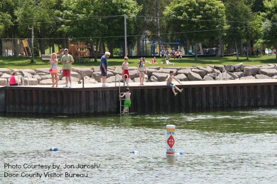 Sister Bay Beach Dock in Door County