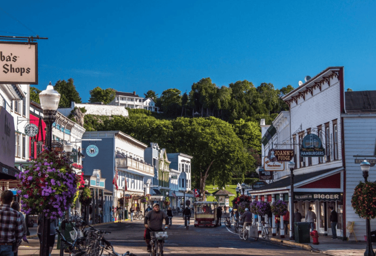 A Mackinac Island Family Vacation should inclued some time on Main Street