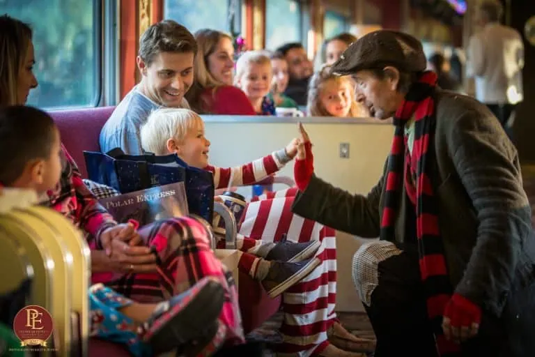 Christmas events in Northern California include train rides with Santa