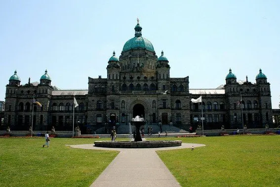 Victoria Canada features this stunning British Columbia Parliament buildling