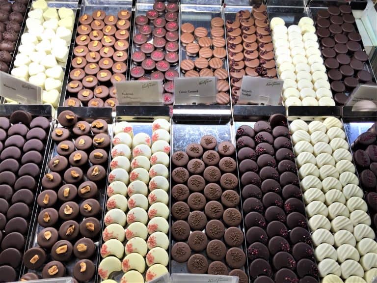 Chocolates at the Karl Fazer Cafe