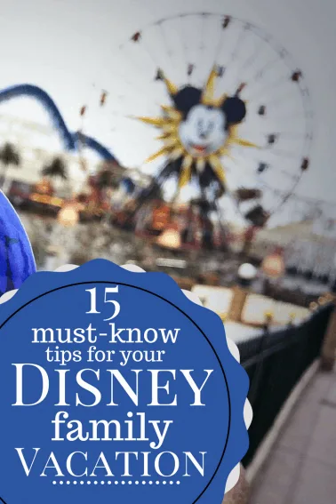 15 Must Know Tips for your Disney Family Vacation pinterest