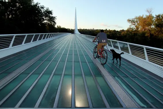 The Sundial Bridge is just one example of the Outdoor Activities in Redding, Ca that your family won't want to miss. #familytravel #hiking #biking #trekarooing #redding