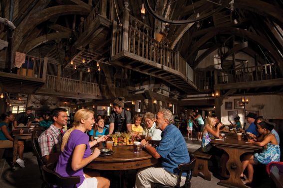 Three Broomsticks at Wizarding World of Harry Potter in Hollywood