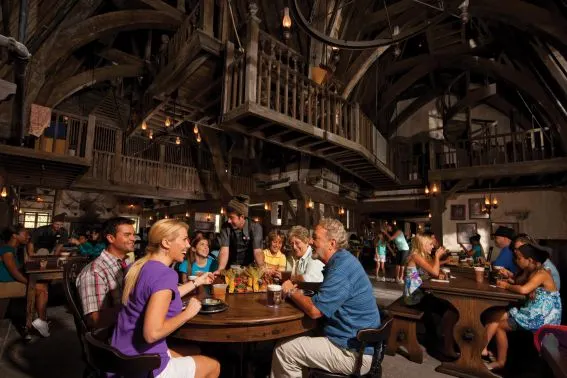 Three Broomsticks at Wizarding World of Harry Potter in Hollywood